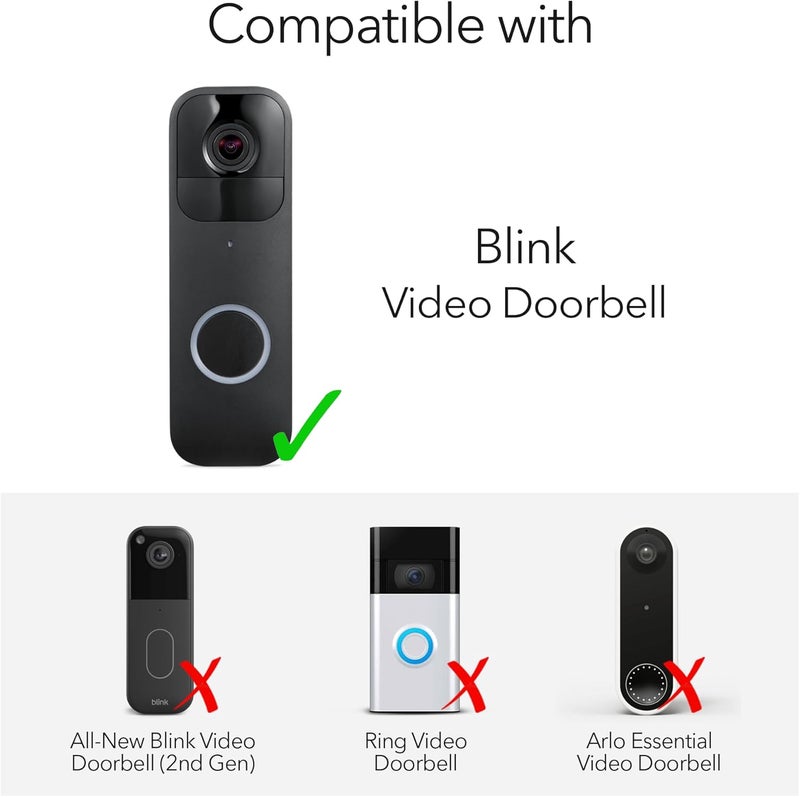 Wasserstein Solar Charger and Mount - Compatible with Blink Video Doorbell - Solar Power for Your Blink Video Doorbell (Black) - Image 3